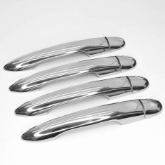 Set de 4 manere de usi cromate pentru Renault Megane III, 3 2008-2016, Fluence 2009-2014, Clio IV, 4 2012-2019