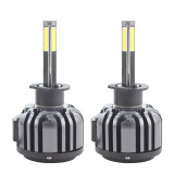 Cumpara ieftin Set 2 LED-uri Auto Techstar&reg; F6, H1, 45w, 5000 Lumeni, 6500K, AUTO, 12-24 Volti, COB, Canbus