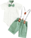 Cumpara ieftin Set imbracaminte de vara pentru bebelusi PanLidapan, camasa si pantaloni, marime 80 - OUTLET