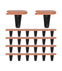 Set 24 x Palisade gradina si paturi de flori, Maro foto