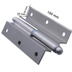 Balama ingenuncheata din aluminiu pentru usa saten pe stanga (100MM)