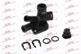 Flansa lichid racire VW Golf 3 / Vento 1998 1.6, Golf IV 192003 1.6, 1.9 TDI, 2.0, Passat B4 1996 1.6, Polo 192001 1.6; 037121144J; 037121145G;