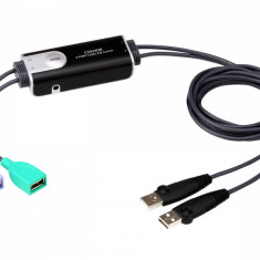 SWITCH KVM ATEN, 2-Port USB Boundless Cable KM Switch "CS62KM-AT"