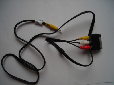 Cablu jack (tata) - RCA - Scart, cu mufa mobila, 1.5 m, nefolosit foto