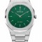 Ceas Stemata Code Editie Limitata, quartz, argintiu verde, otel inoxidabil, 38 mm