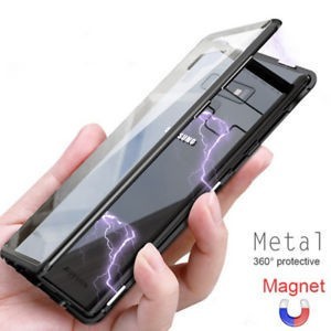 Husa Samsung Galaxy S8 PLUS , Magnetica Negru, Perfect FIt cu spate de sticla securizata premium foto