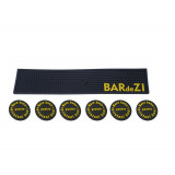 Set de 7 suporti de pahare Covoras cauciuc pentru bar BarMat SoftPvc BM001SNG