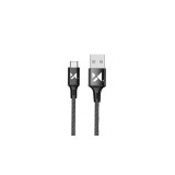 Wozinsky USB - Cablu USB tip C, 2,4A, 2m, negru (WUC-C2B)