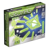 Cumpara ieftin Set de constructie cu piese magnetice fosforescente, GEOMAG GLOW, 30 piese