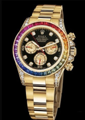 CEAS ELEGANT ROLE&amp;#039;X DAYTONA RAINBOW GOLD-CALITATEA1-POZE REALE (submariner) foto