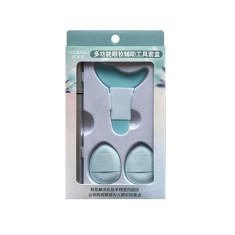 Kit de Aplicare Tus, Cyrax, pentru Incepatori, Accesoriu Machiaj, 4 Produse, Tus Impermeabil, Negru, Cutie Mint