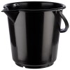 Galeata din polietilena neagra, capacitate 10 litri