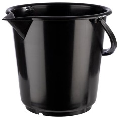 Galeata din polietilena neagra, capacitate 10 litri