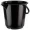 Galeata din polietilena neagra, capacitate 10 litri