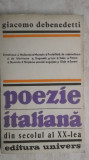 Giacomo Debenedetti - Poezie italiana din secolul al XX-lea, 1986