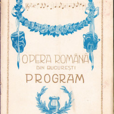 HST A240 Program Opera Română București 1926