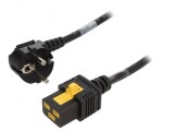 Cablu de alimentare cu blocare Schuko la C19 3m, 6051.2103, Oem