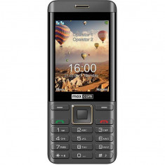 Telefon mobil MaxCom MM236 Dual SIM Black/Gold foto