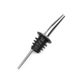 Cumpara ieftin Picurator profesional negru 10.5 cm, diametru 2.5 cm, dop din inox cu etansare din silicon pentru turnare precisa a bauturilor