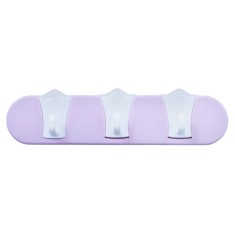Cuier din plastic, pentru baie, cu 3 agatatori, 240 mm