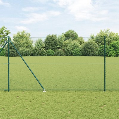 Gard Hexagonal vidaXL Verde 1,6x50 m Oțel foto