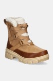 Sorel cizme de piele TORINO V RESORT WP OUTDR femei, culoarea maro, cu platforma, izolare usoara, 2106711253