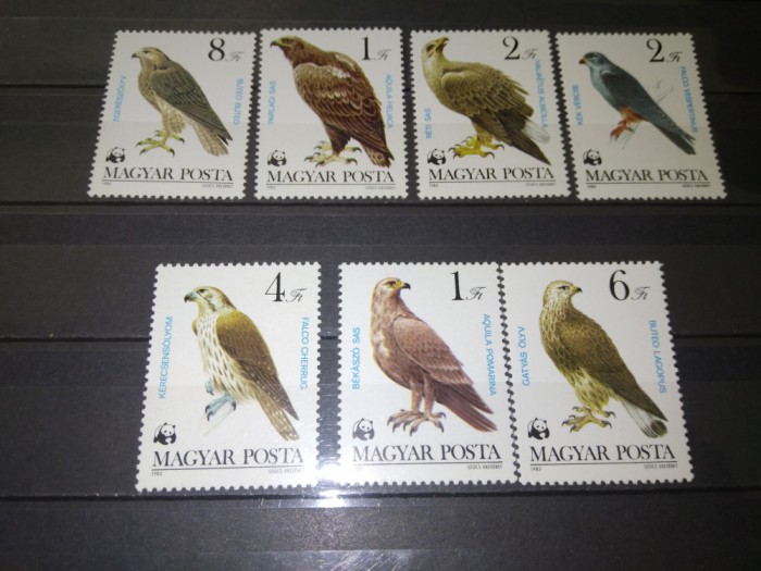 TIMBRE UNGARIA PASARI 1983