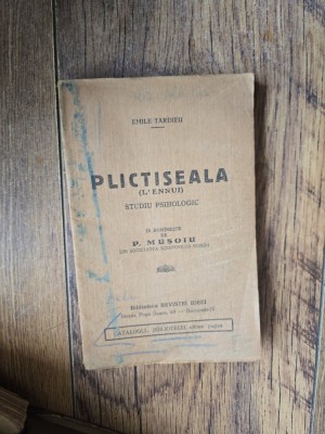 Plictiseala (L&amp;#039;ennui) - Emile Tardieu foto