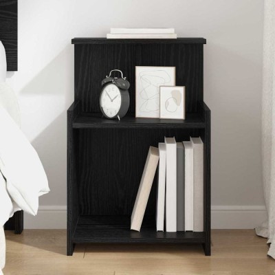 vidaXL Dulap de noapte Stejar negru 40 x 35 x 60 cm Lemn compozit 875138 foto