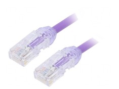 Patch Cord U/UTP Cat6a LSZH Violet 0.5m 28AWG foto
