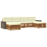 vidaXL Seturi de canapele cu pernă 6 pcs Lemn Solid de Acacia 3383698
