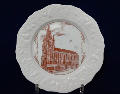 Farfurie decorativa porțelan Limoges Philippe Deshoulieres foto