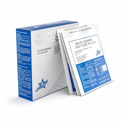 Folie Protectie Tatauaj UNISTAR Film SkinCare - 5Buc X 12 x 12cm foto