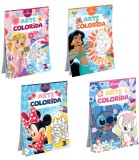 Carnet Caiet de Colorat Disney Arte Colorida 64 Pagini 4 Tipuri