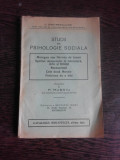 STUDII DE PSIHOLOGIE SOCIALA - C. DIMITRESCU IASI, PREZENTATE DE P. MOSOIU