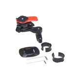 Suport telefon moto ATV prindere ghidon tip QuickLock cu antivibratie (replica) rosu