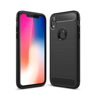 Husa APPLE iPhone XR - Luxury Carbon TSS, Negru foto