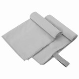 VidaXL Prosoape Sport 2 pcs Gri 50 x 30 cm Poliester și poliamidă 42011467