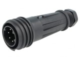 Conector circular mufă tată 7 pini filet exterior