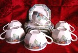 SET PORTELAN VILLEROY&amp;BOCH MODEL PASADENA CESTI CAFEA CU FARFURII