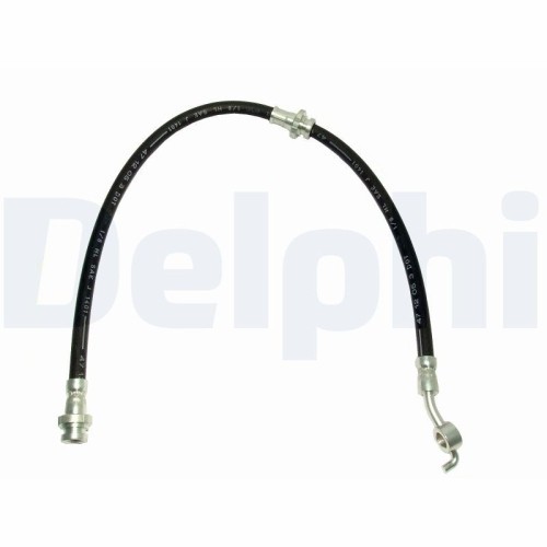 Furtun frana fata DELPHI, Nissan Micra C+C III (K12), 08.2005-, Micra III (K12), 03.02-06.10, Note (E11), 01.2005-08.2013, partea stanga, Fata; punte