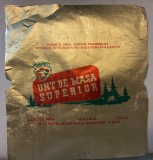 1956 Ambalaj de unt de masa superior, Sibiana, comunism , reclame, vintage