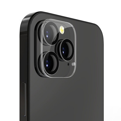 Folie pentru iPhone 12 Pro, Lito S+ Camera Glass Protector, Black/Transparent foto