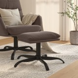 VidaXL Taburet, gri &icirc;nchis, 60x60x36 cm, microfibră