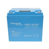 Baterie Li-ion LiFePO4 12.8V, 50Ah cu BMS, Bluetooth, LCD display si protectie temperatura Breckner Germany