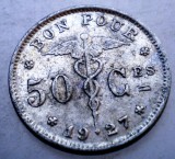 2.172 BELGIA 50 CENTIMES 1927 BELGIQUE, Europa, Nichel