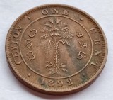 41. Moneda Ceylon 1 cent 1892