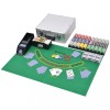 VidaXL Set de poker/blackjack cu 600 de jetoane cu laser din aluminiu