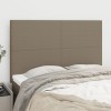 VidaXL Tăblii de pat, 4 buc, gri taupe, 72x5x78/88 cm, textil 3116054