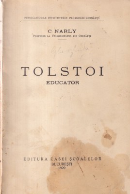 C. Narly - Tolstoi. Educator (1929) foto